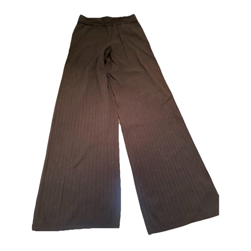 Abercrombie & Fitch Wide Leg Pants Black Size M Lounge Athleisure Flawless Soft